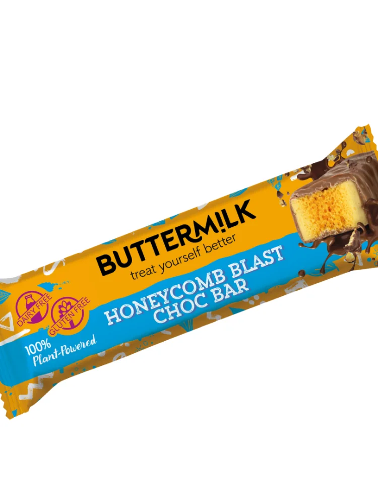 A Buttermilk Honeycomb Blast chocolate bar