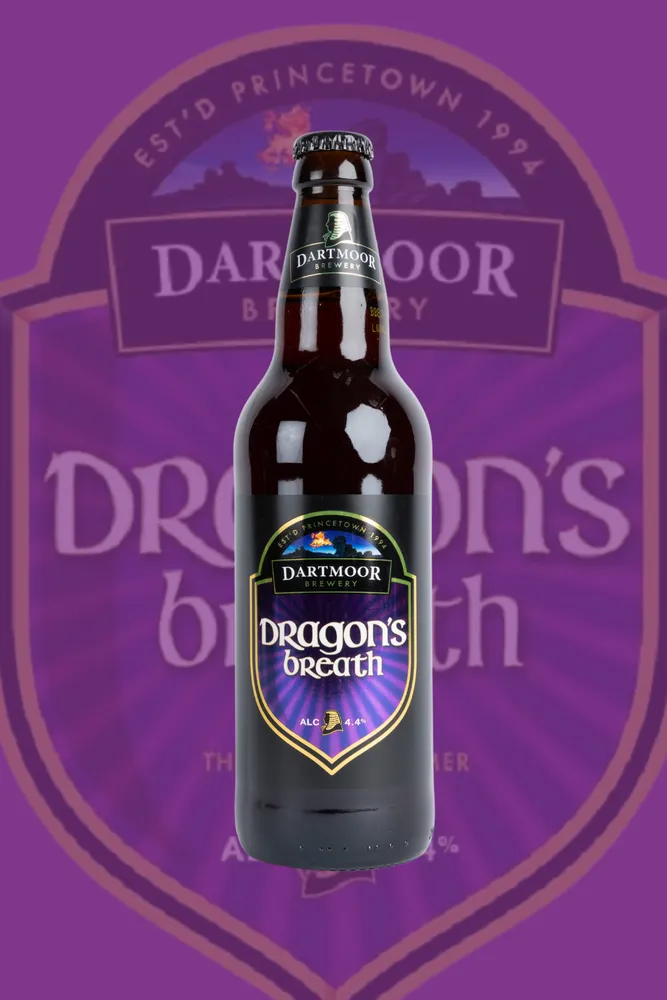 An eight pack of Dartmoor Dragon's Breath bottles