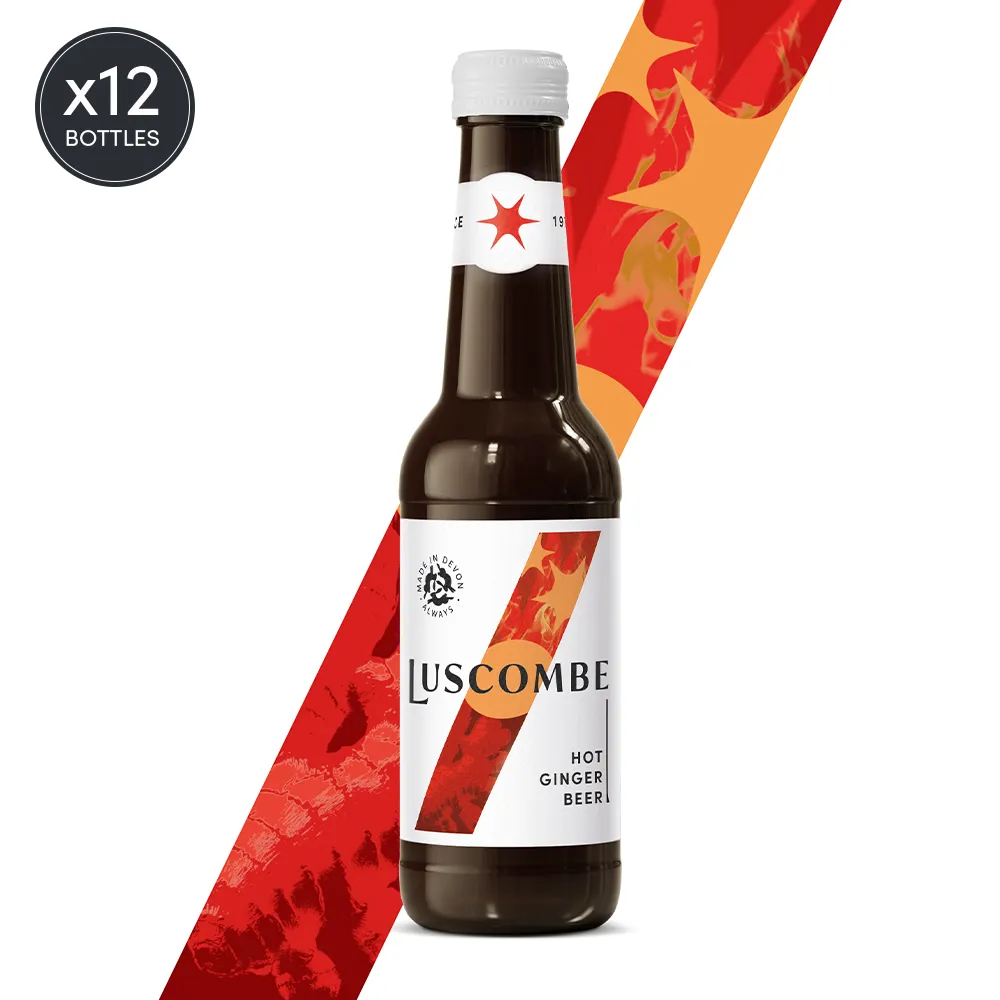 A bottle of Luscombe hot ginger beer