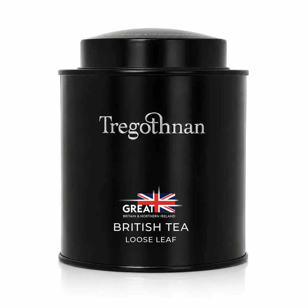 A tin of Tregothnan Great British loose leaf tea