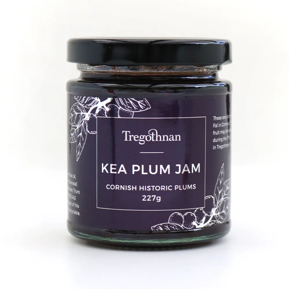 A jar of Tregothnan Kea plum jam